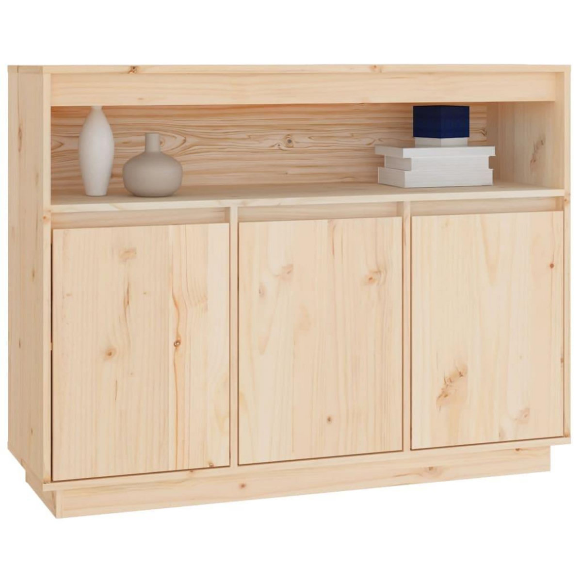 VIDAXL Buffet 104,5x34x80 cm Bois massif de pin