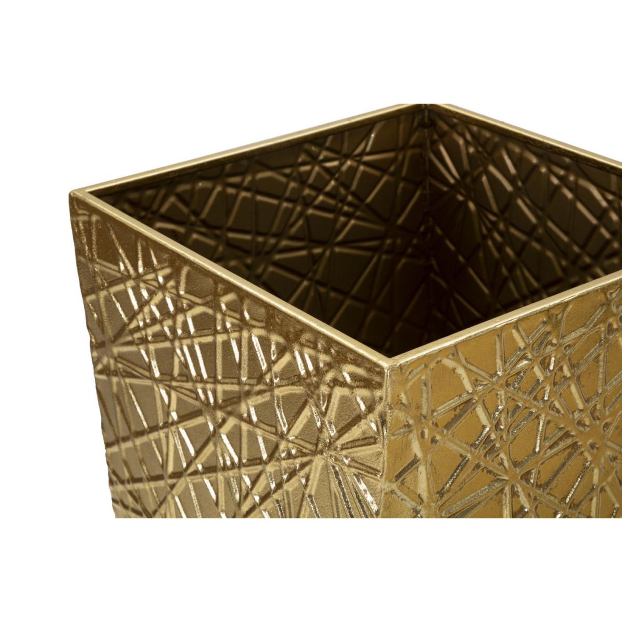 Voir la diapositive 3 : Paris Prix Lot de 2 vases en métal  squer  90cm or