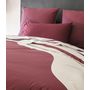 Voir la diapositive 2 : Home collection Parure housse de couette 100% coton 57fils-wave