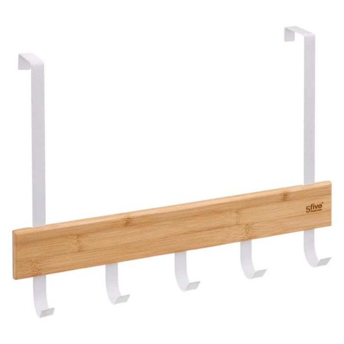 FIVE Porte-Serviettes en Bambou  Natureo  40cm Blanc