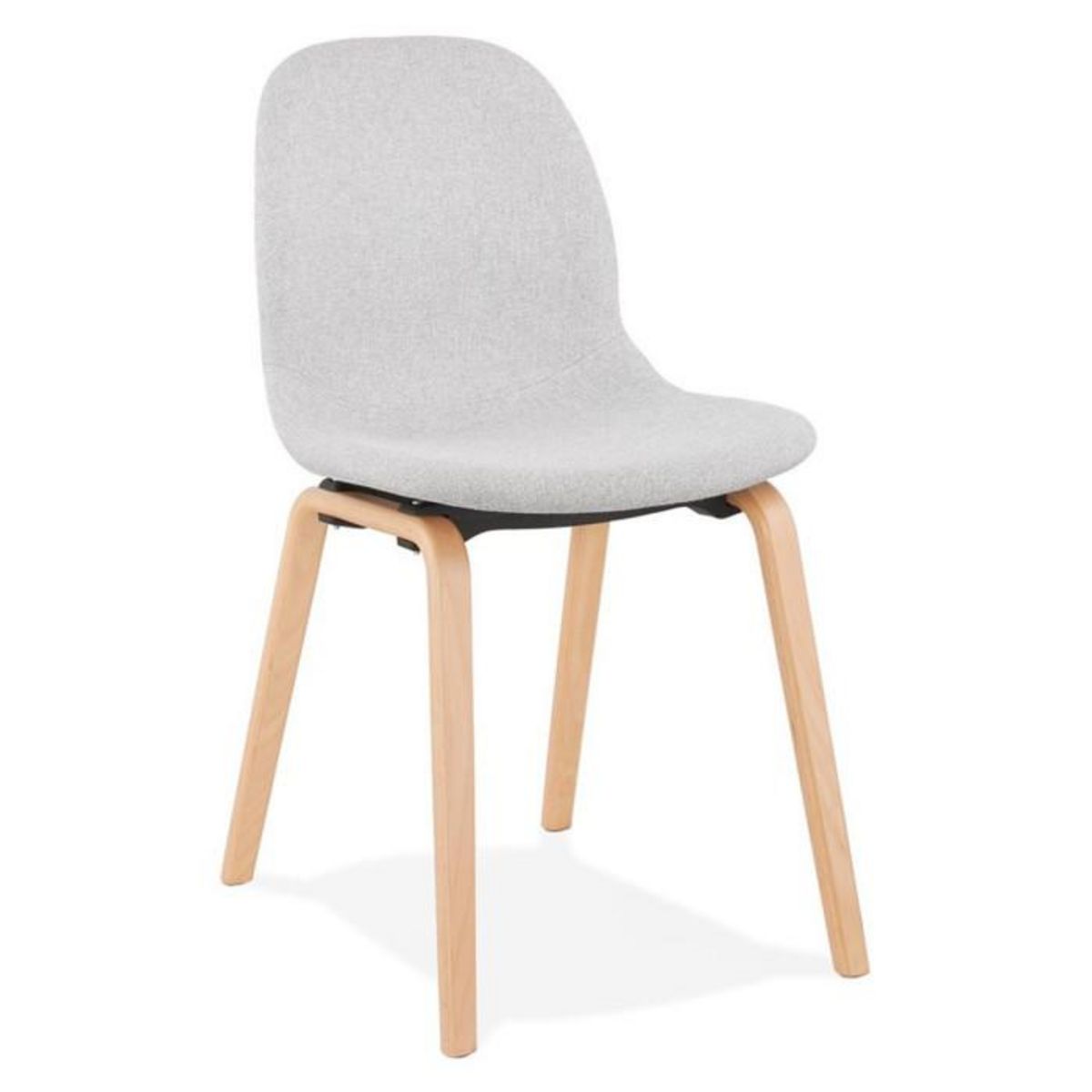 Paris Prix Chaise Design en Tissu  Tikel  81cm Gris & Naturel