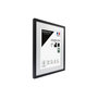 Voir la diapositive 2 : CEANOTHE Cadre Ceanothe CADRE 40X50 OUV 30X40 MILAN NOIR