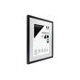 Voir la diapositive 2 : CEANOTHE Cadre Ceanothe CADRE 40X50 OUV 30X40 MILAN NOIR