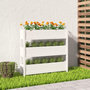 Voir la diapositive 1 : VIDAXL Jardiniere Blanc 112x25x104,5 cm Bois massif de pin