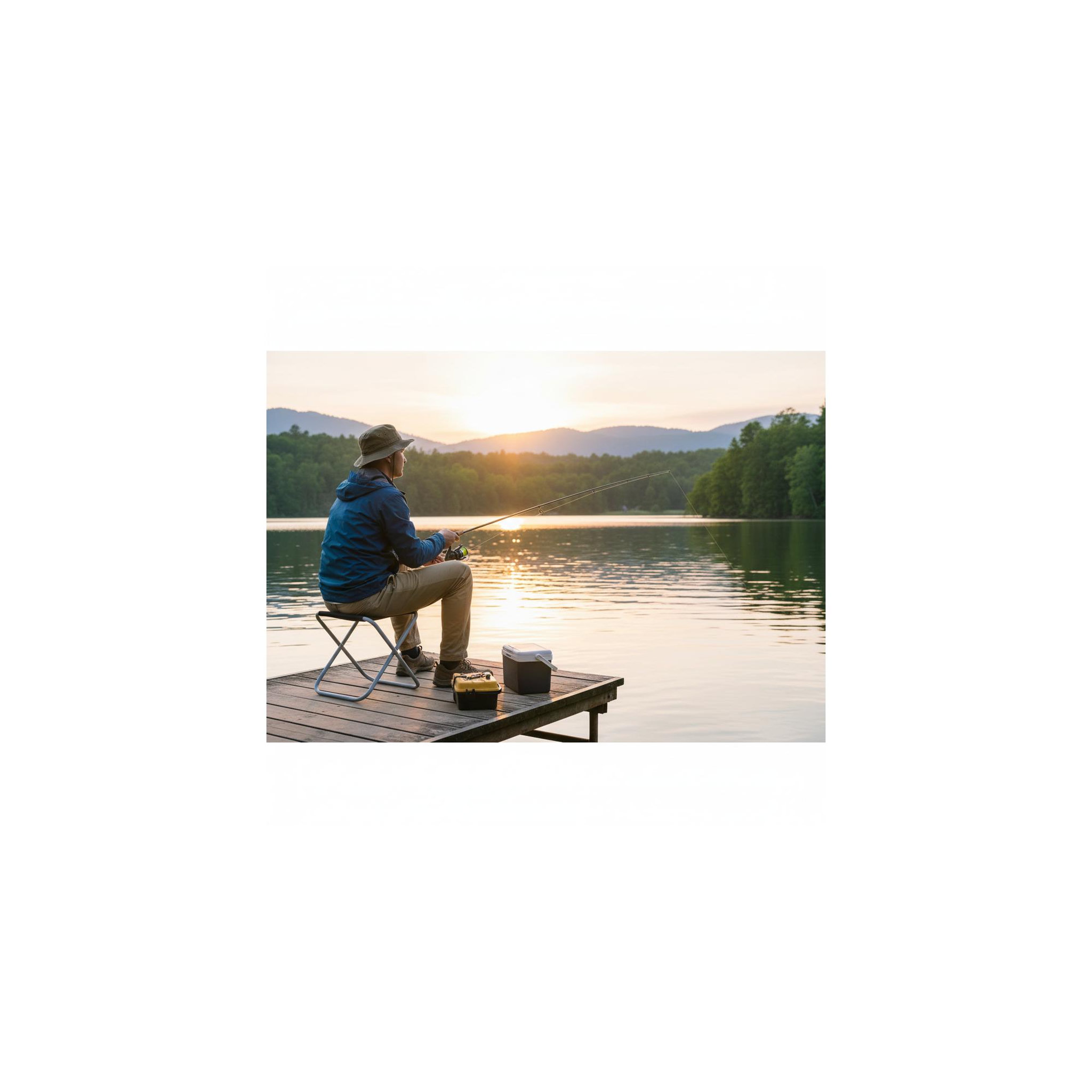 Voir la diapositive 2 : O'Camp Siège pliable pêcheur de camping - O'Camp  - Dimensions : 37 x 37 x 42 cm