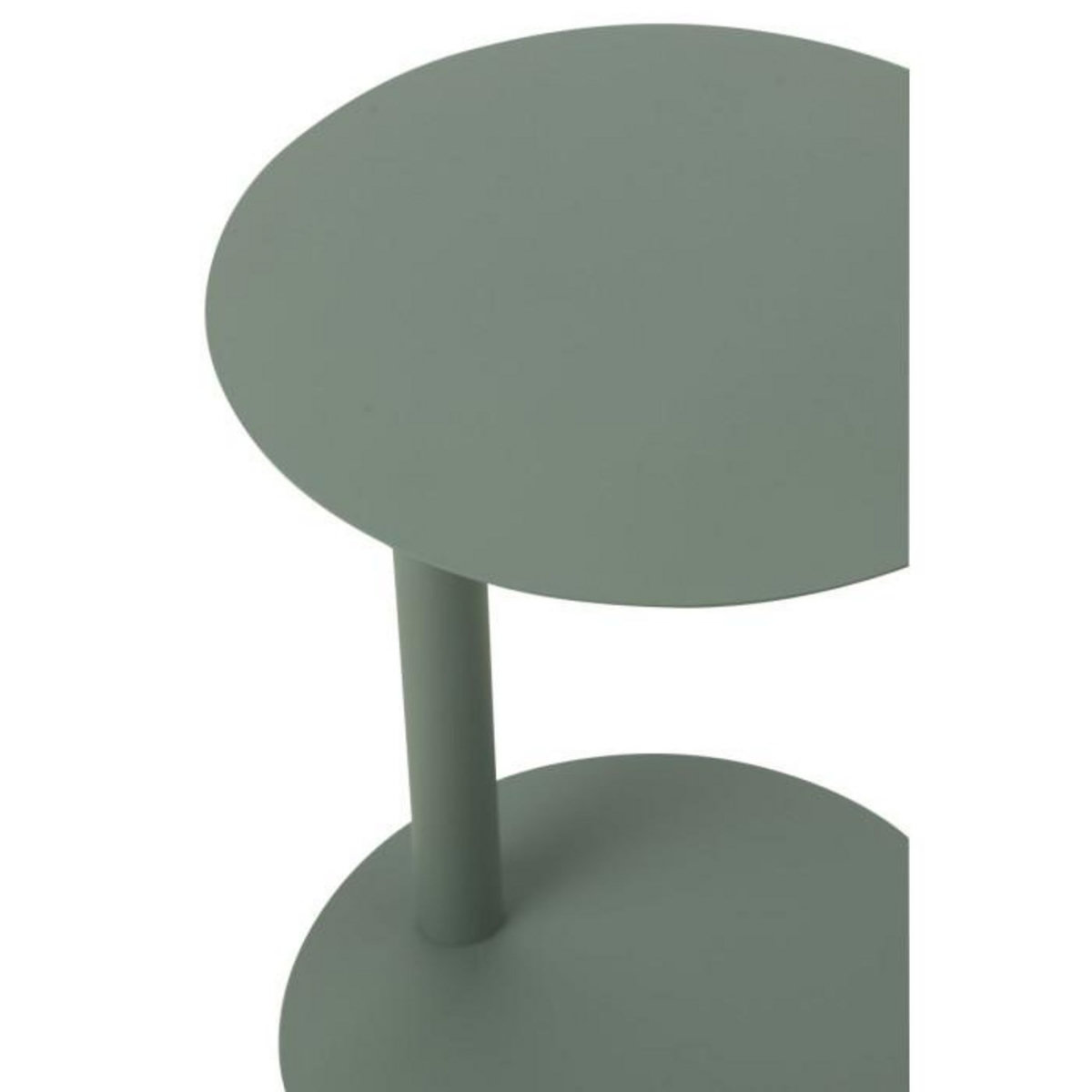 Paris Prix Table d'Appoint Ronde en Métal  Reva  50cm Vert