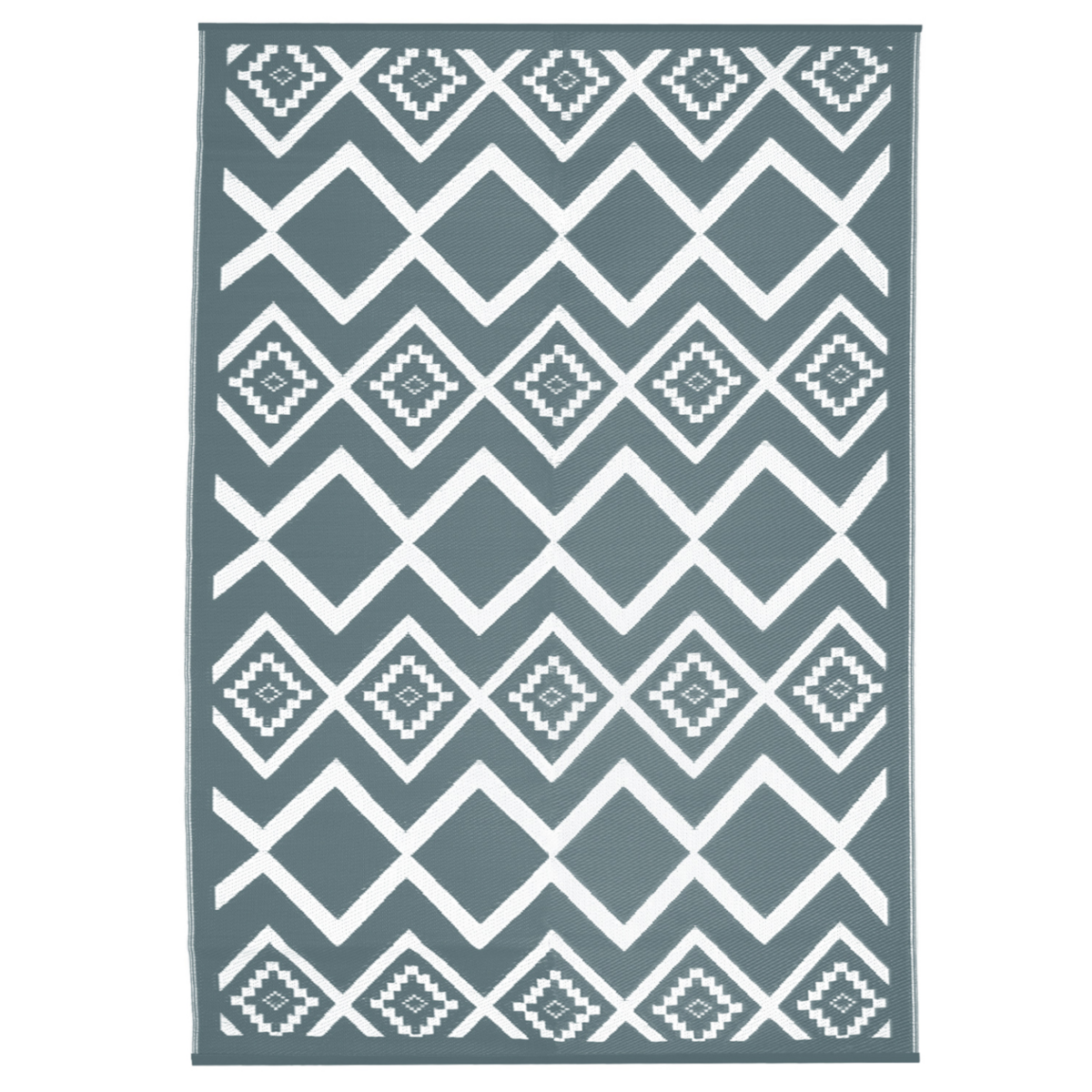 ID MARKET Tapis extérieur MASINKA gris et blanc 180 x 280 CM