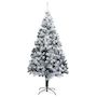 Voir la diapositive 2 : VIDAXL Sapin de Noël artificiel avec neige floquee vert 180 cm PVC