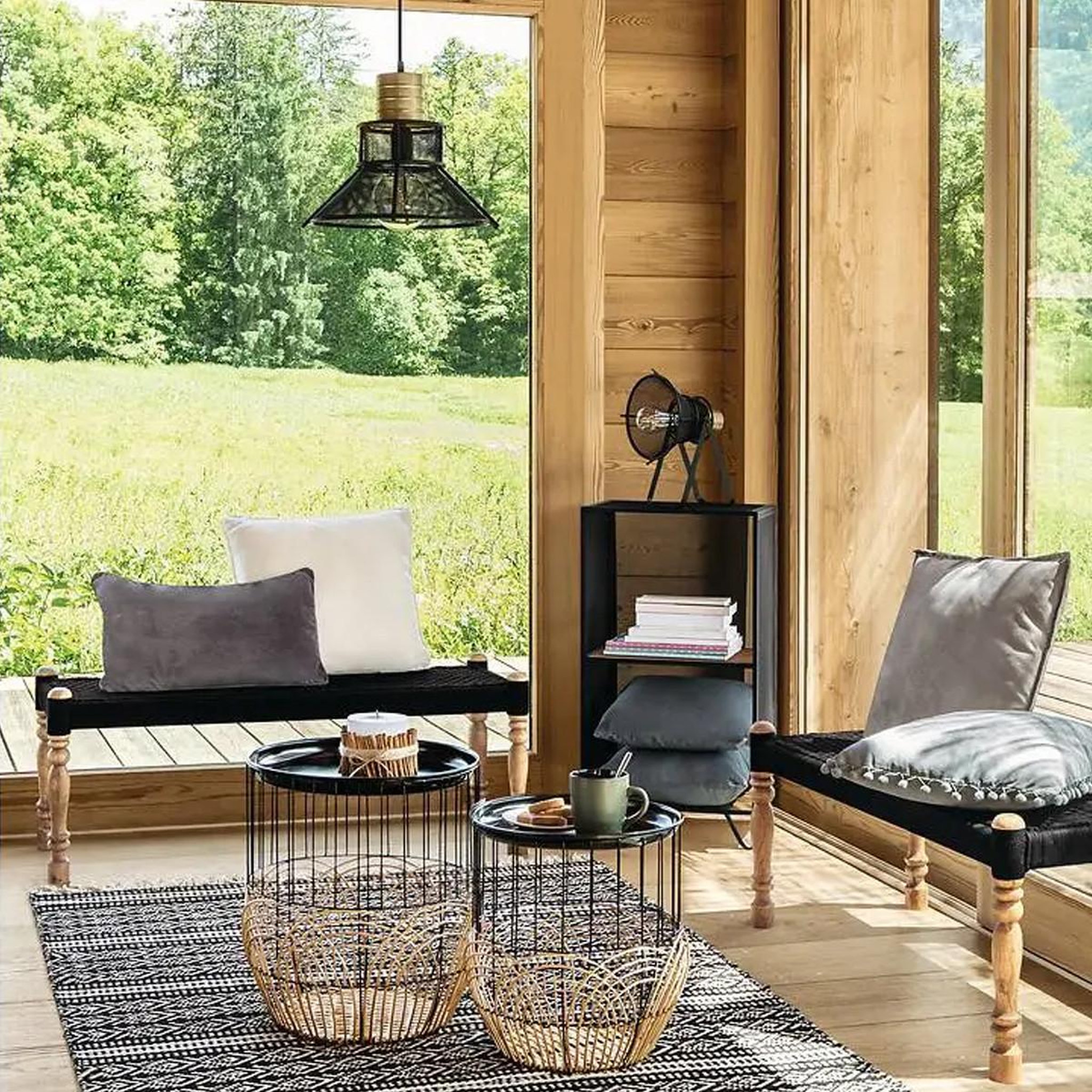 Voir la diapositive 6 : ATMOSPHERA Coussin déhoussable  lilou  50x30cm taupe