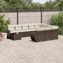 Voir la diapositive 1 : VIDAXL Salon de jardin et coussins 11 pcs marron resine tressee