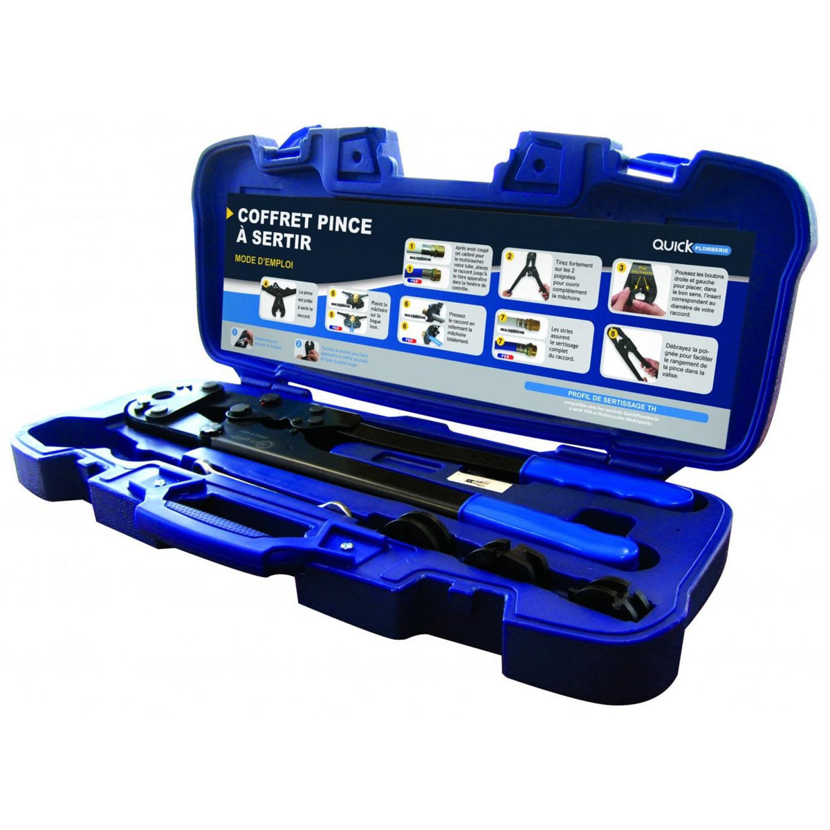 CENTRALE BRICO Pince à sertir pour per et multicouche, QUICK PLOMBERIE