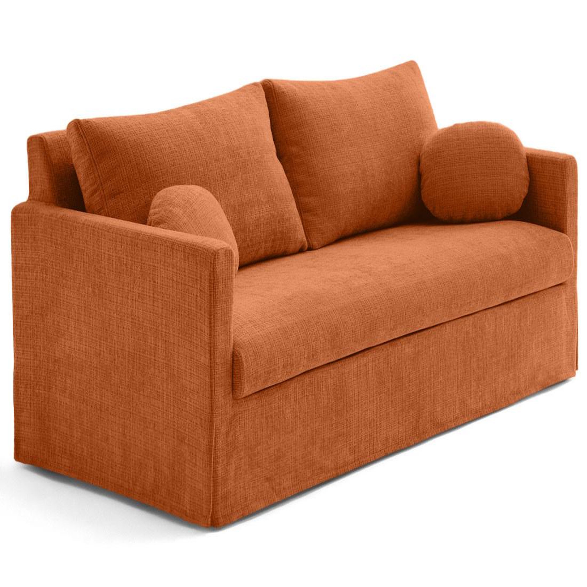 Voir la diapositive 5 : LISA DESIGN Serena - canapé droit déhoussable 3 places en velours texturé