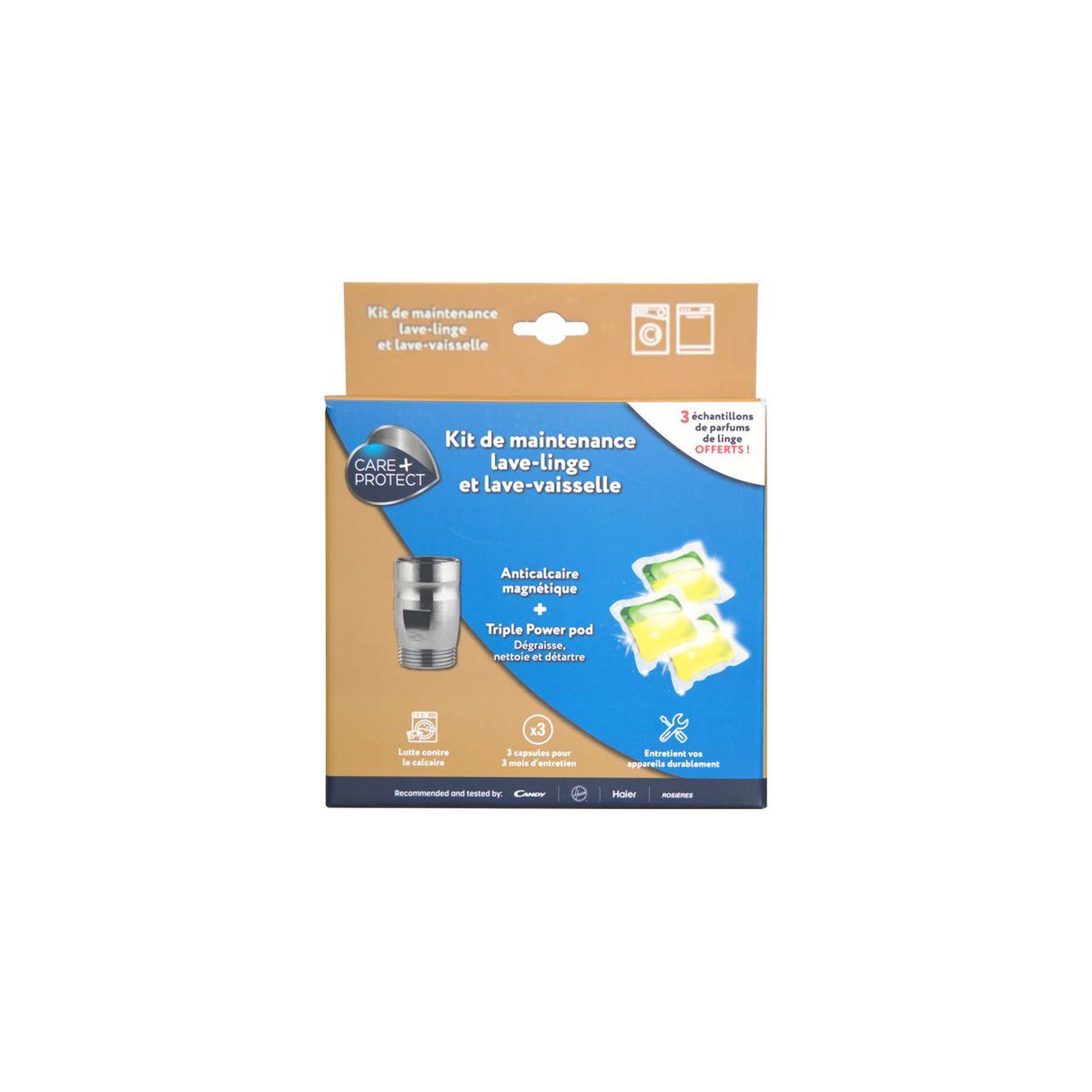 CARE PROTECT Kit de maintenance détartrant lavage
