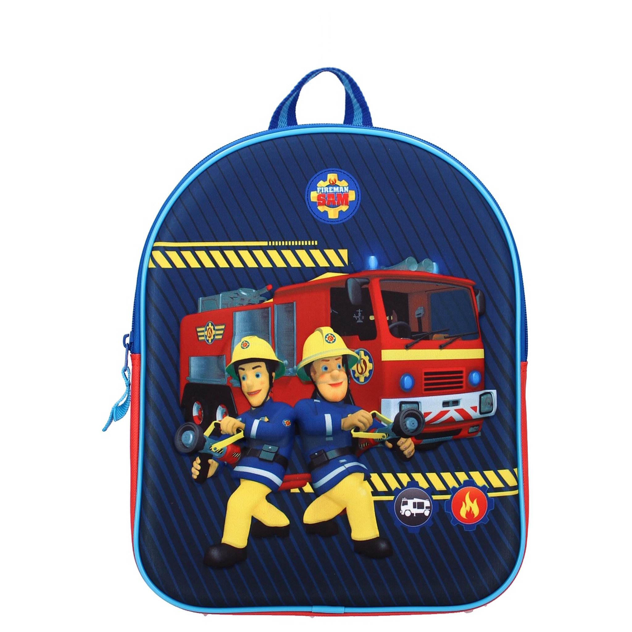 Voir la diapositive 1 : Sac maternelle rouge SAM LE POMPIER