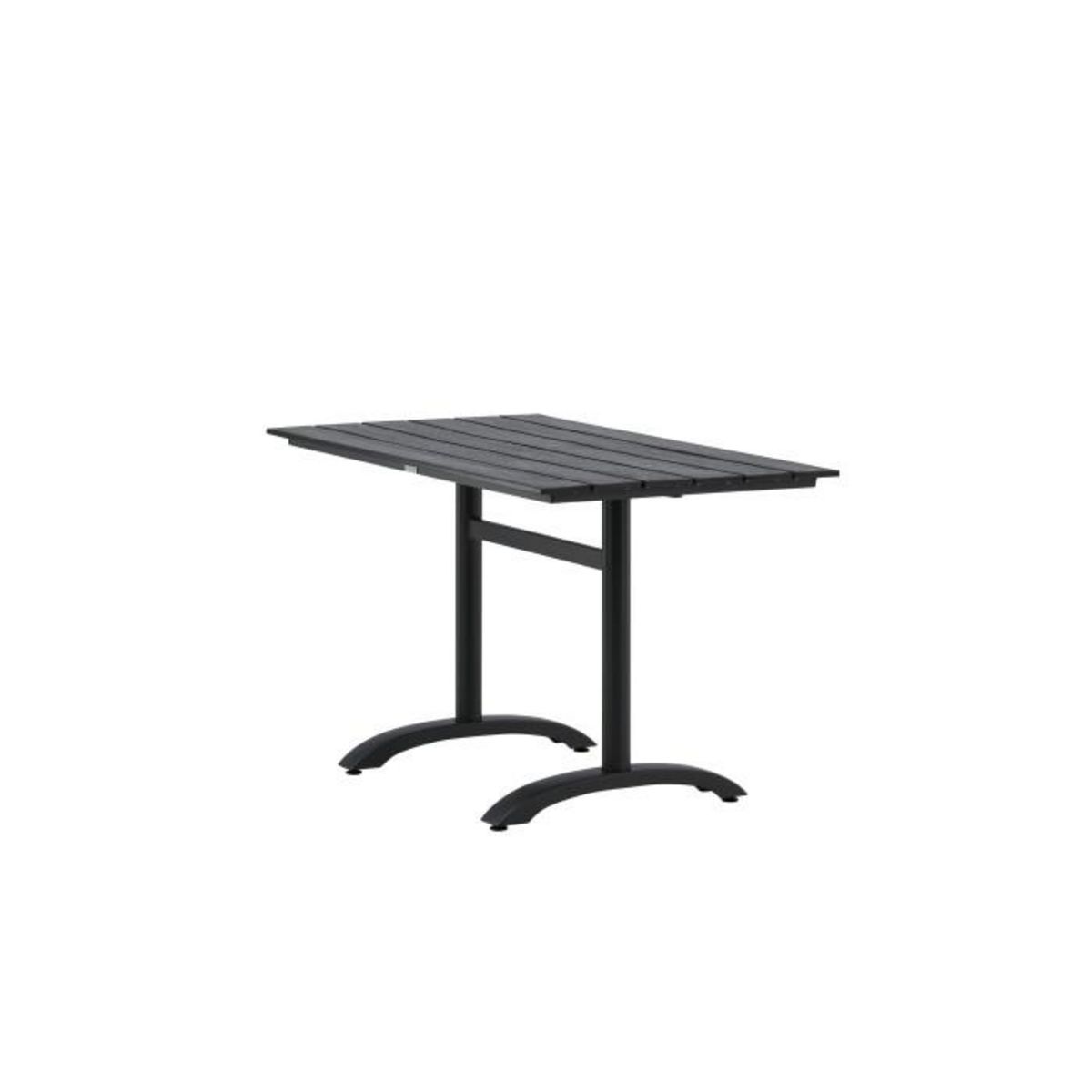 Paris Prix Table de Jardin  Denver  120cm Noir
