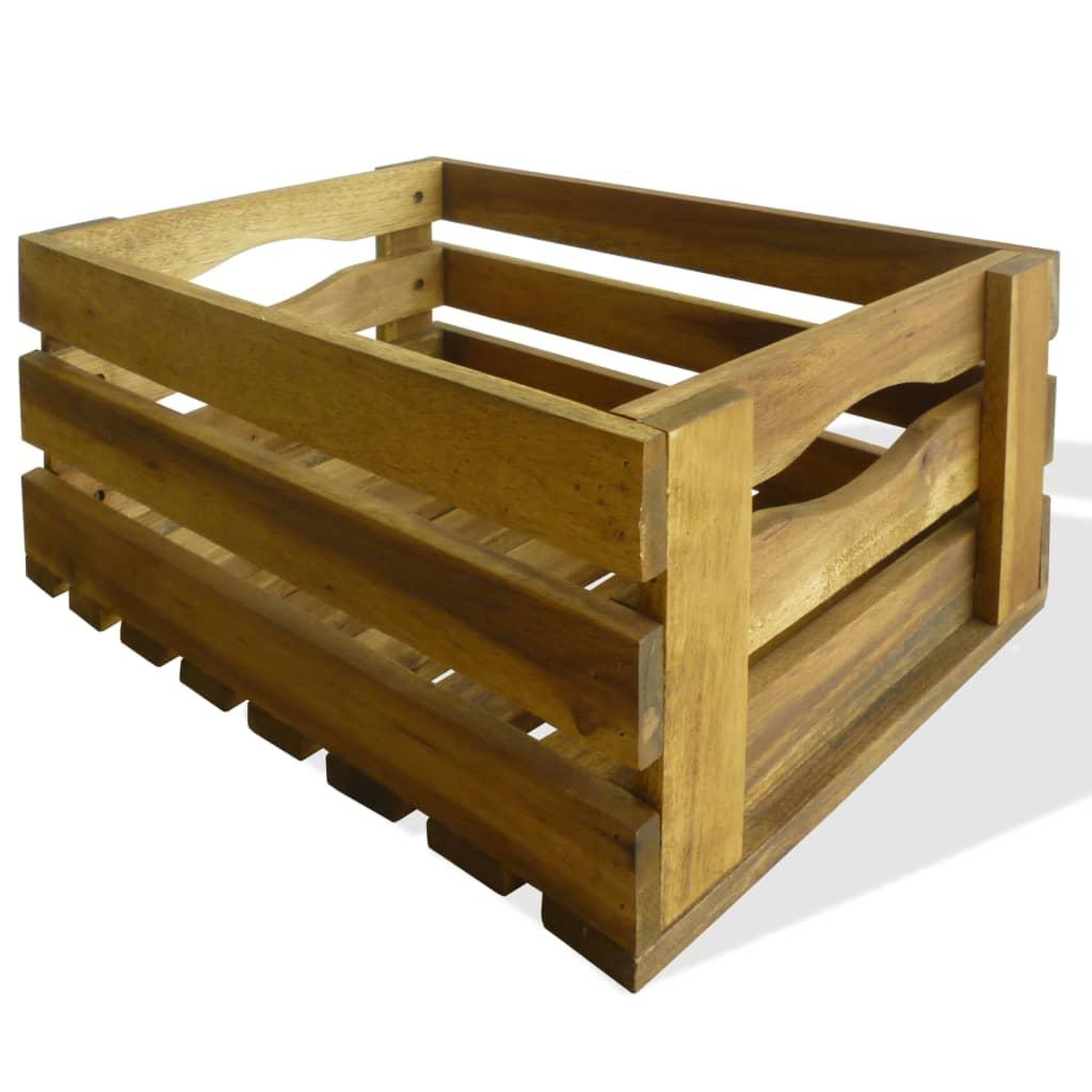 Voir la diapositive 4 : VIDAXL Caisse a pommes 2 pcs bois d'acacia massif