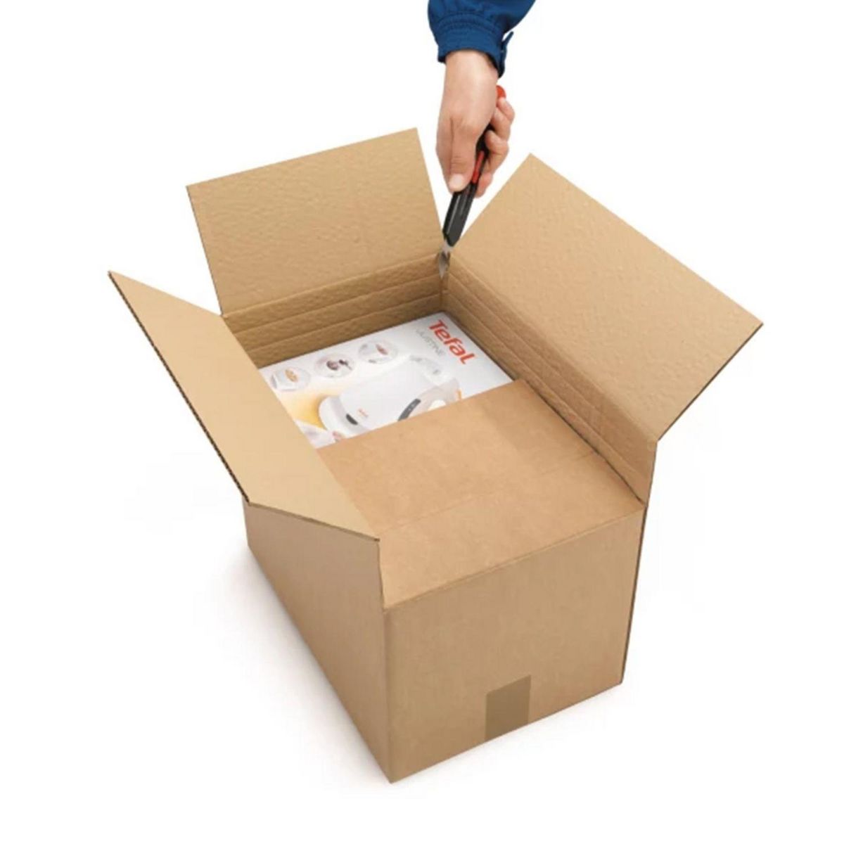 RAJA Carton d'emballage 35 x 35 x 25 cm - Simple cannelure