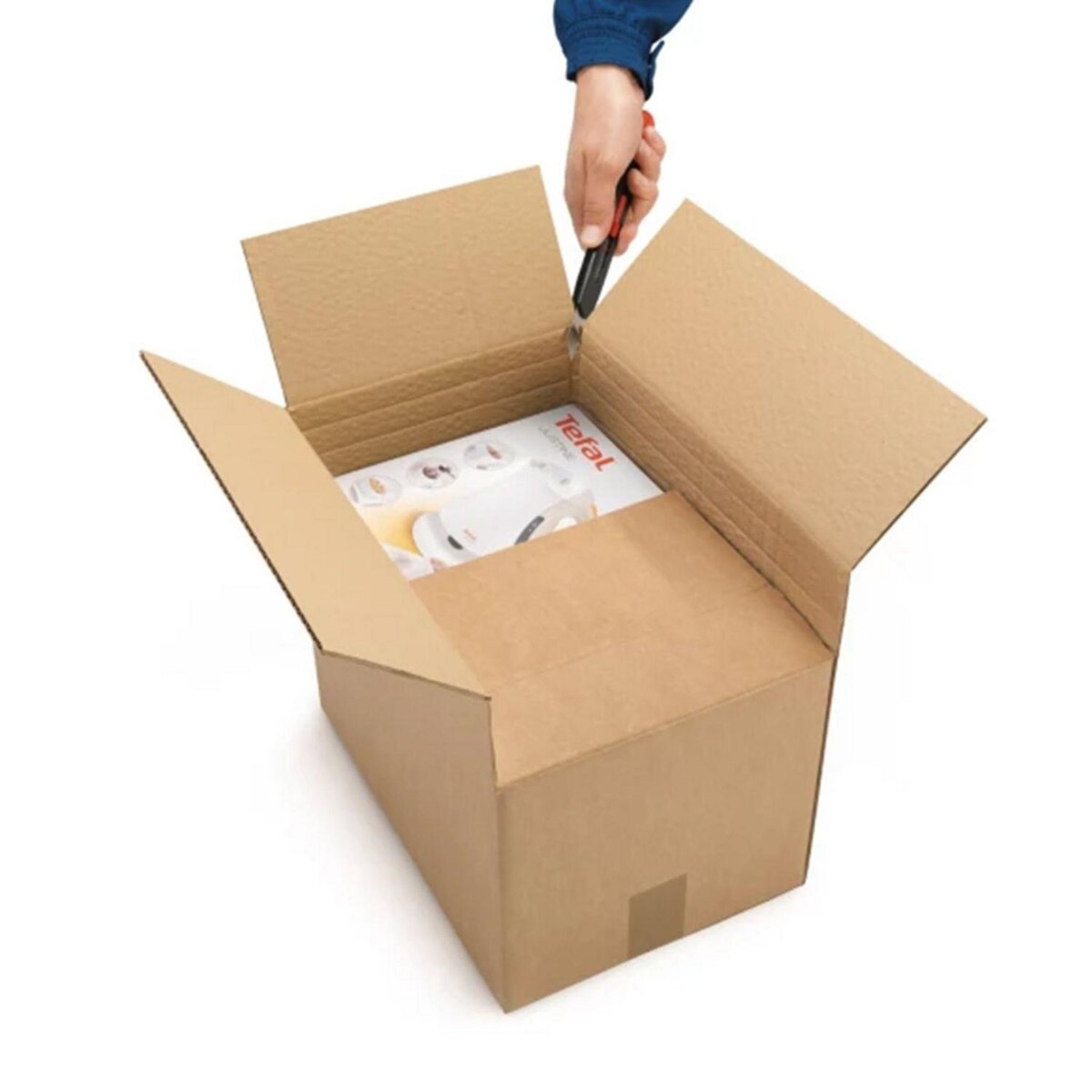 RAJA Carton d'emballage 35 x 35 x 25 cm - Simple cannelure