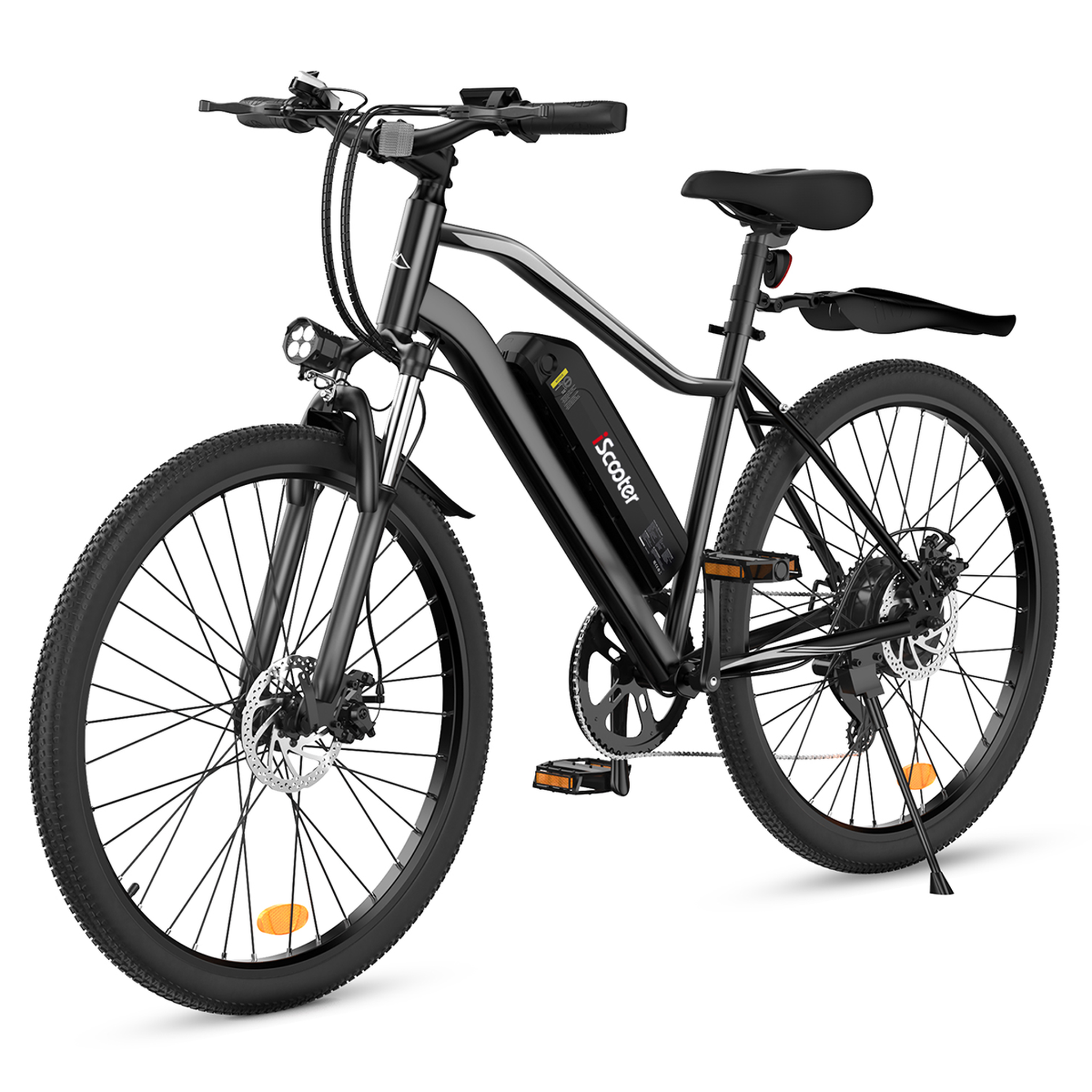 ISCOOTER Vélo électrique urbain iScooter EB3, 500 W, 36 V, 10,4 Ah, autonomie 75-100 km, noir