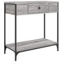 Voir la diapositive 2 : VIDAXL Table console sonoma gris 75x34,5x75 cm bois d'ingenierie
