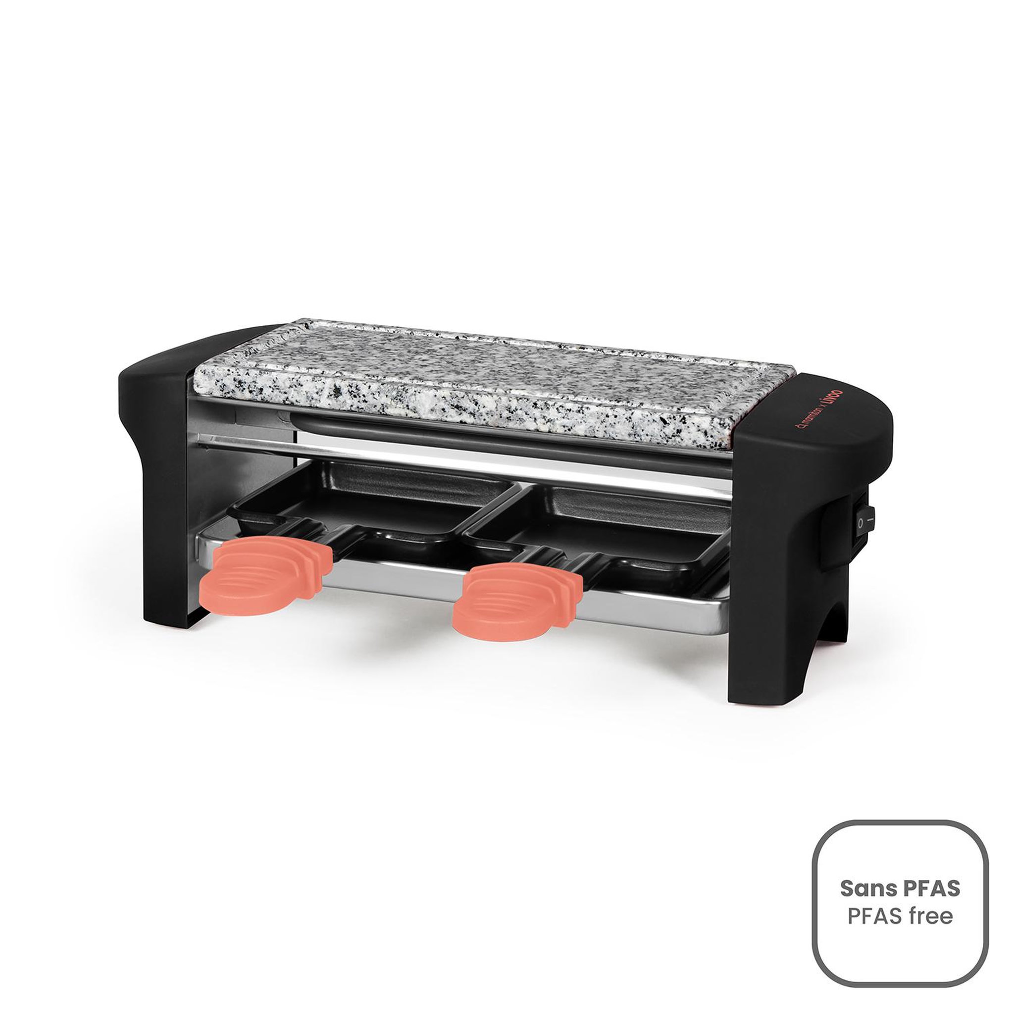 Voir la diapositive 2 : LIVOO Appareil à raclette 2 personnes 350w - DOC156CO