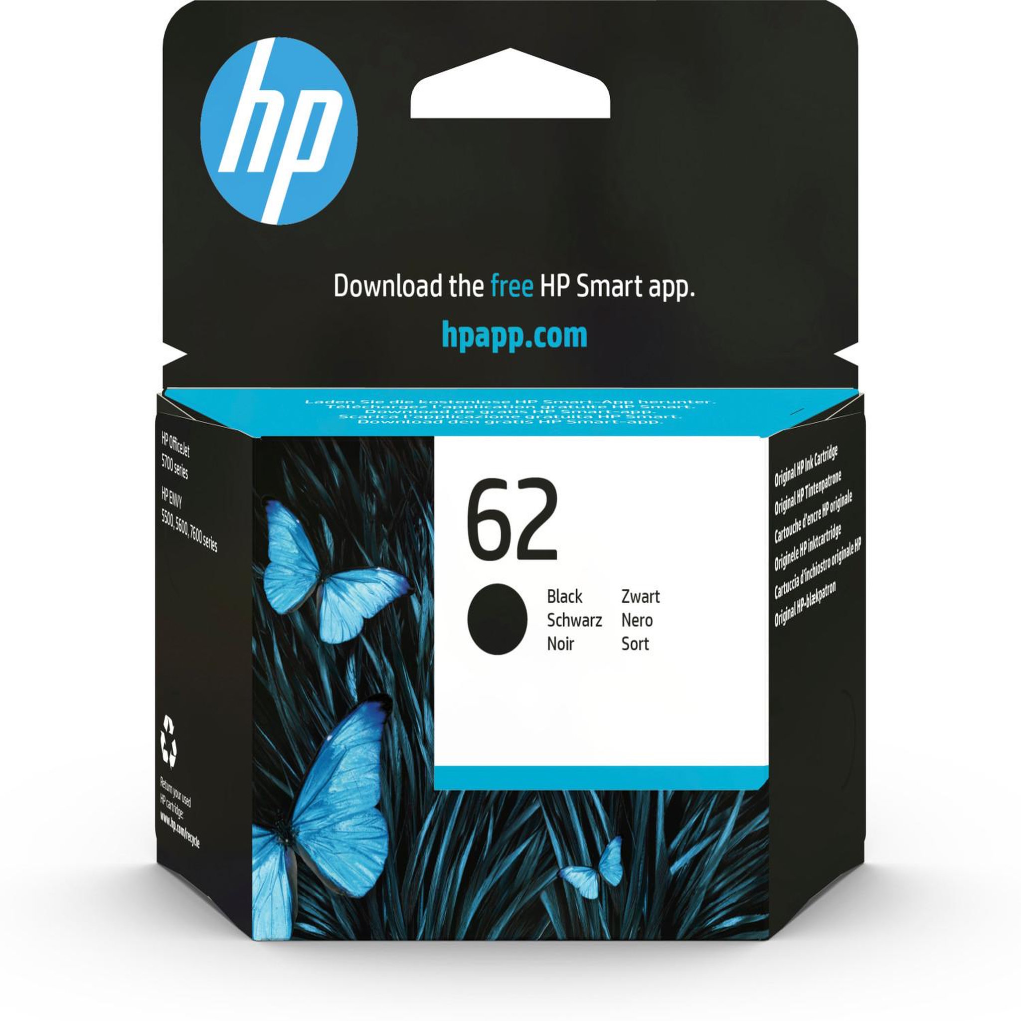 HP Hp 62 cartouche d'encre noire authentique