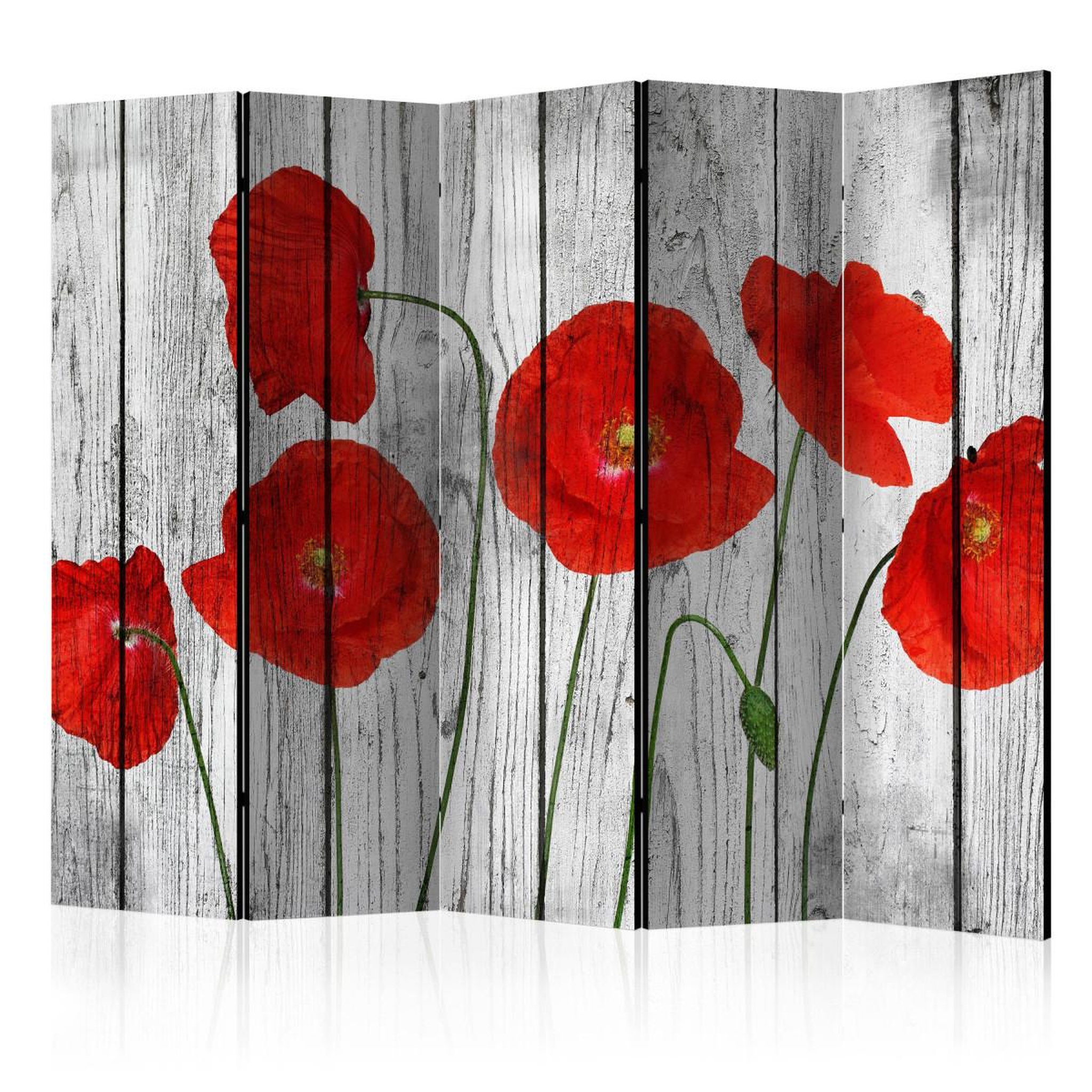 Paris Prix Paravent 5 volets  tale of red poppies  172x225cm