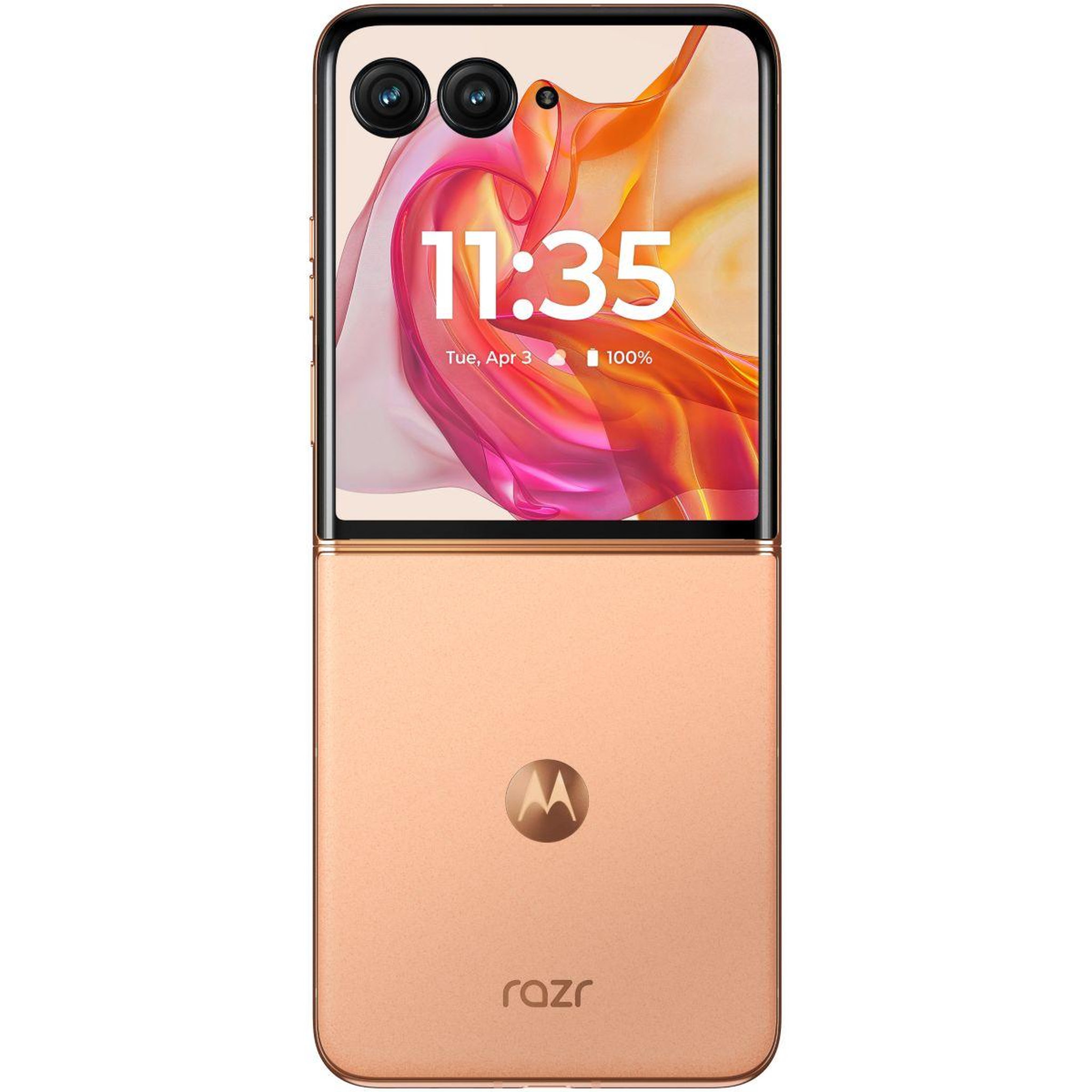 Voir la diapositive 3 : MOTOROLA Smartphone Razr 50 Ultra Orange 512Go