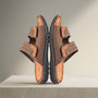Voir la diapositive 3 : OZABI OZABI Sandales homme confort double scratch semelle memoire de forme