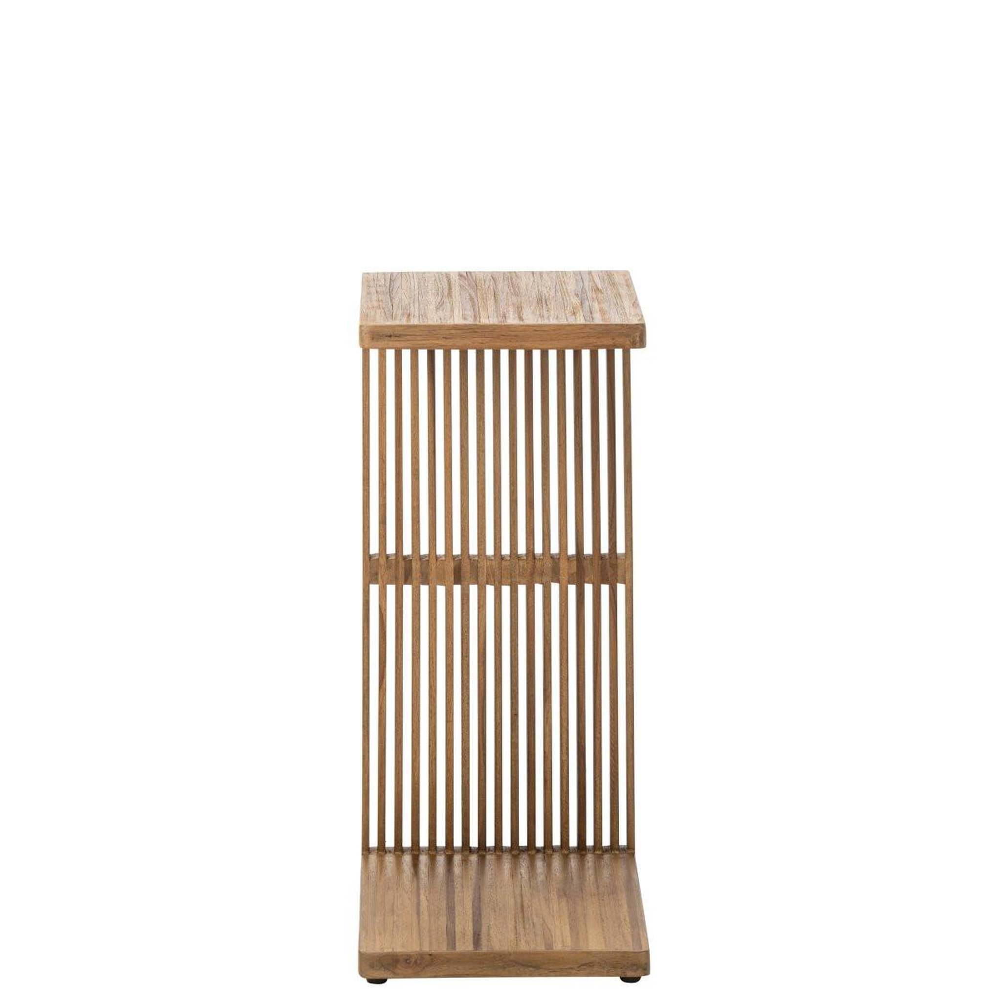 Voir la diapositive 2 : J-LINE Table d'appoint en bois  lars  65cm naturel
