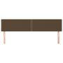 Voir la diapositive 3 : VIDAXL Tetes de lit 2 pcs Marron Fonce 80x5x78/88 cm Tissu