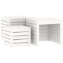Voir la diapositive 2 : VIDAXL Ensemble de boîtes de jardin 3 pcs blanc bois de pin massif