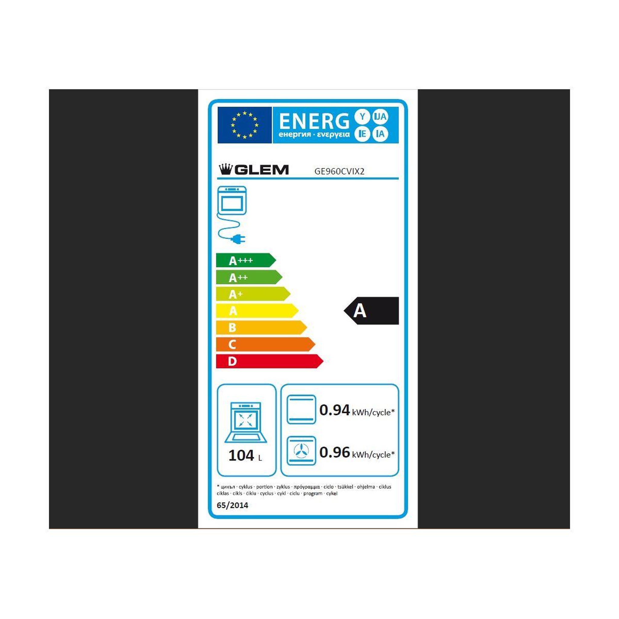 Voir la diapositive 6 : Glem Piano de cuisson gaz ge960cvix2
