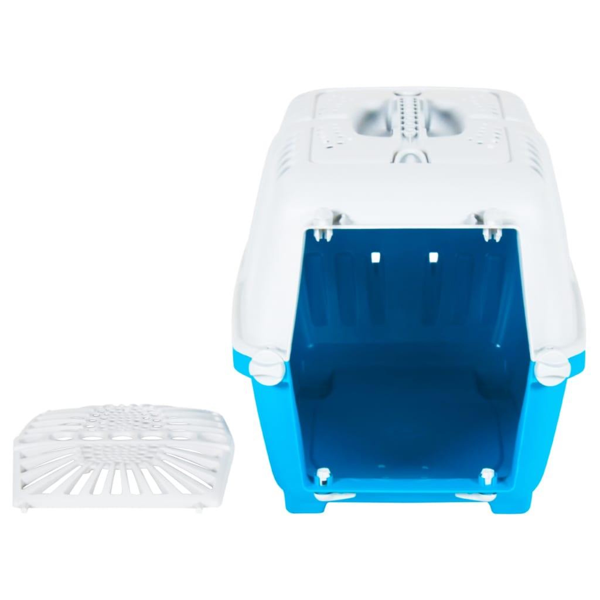 Voir la diapositive 5 : VIDAXL Transporteur pour animaux de compagnie blanc et bleu PP