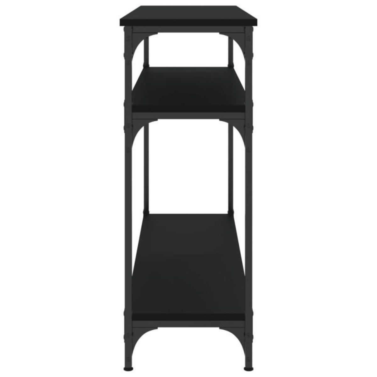 VIDAXL Table console noir 100x29x75 cm bois d ingénierie