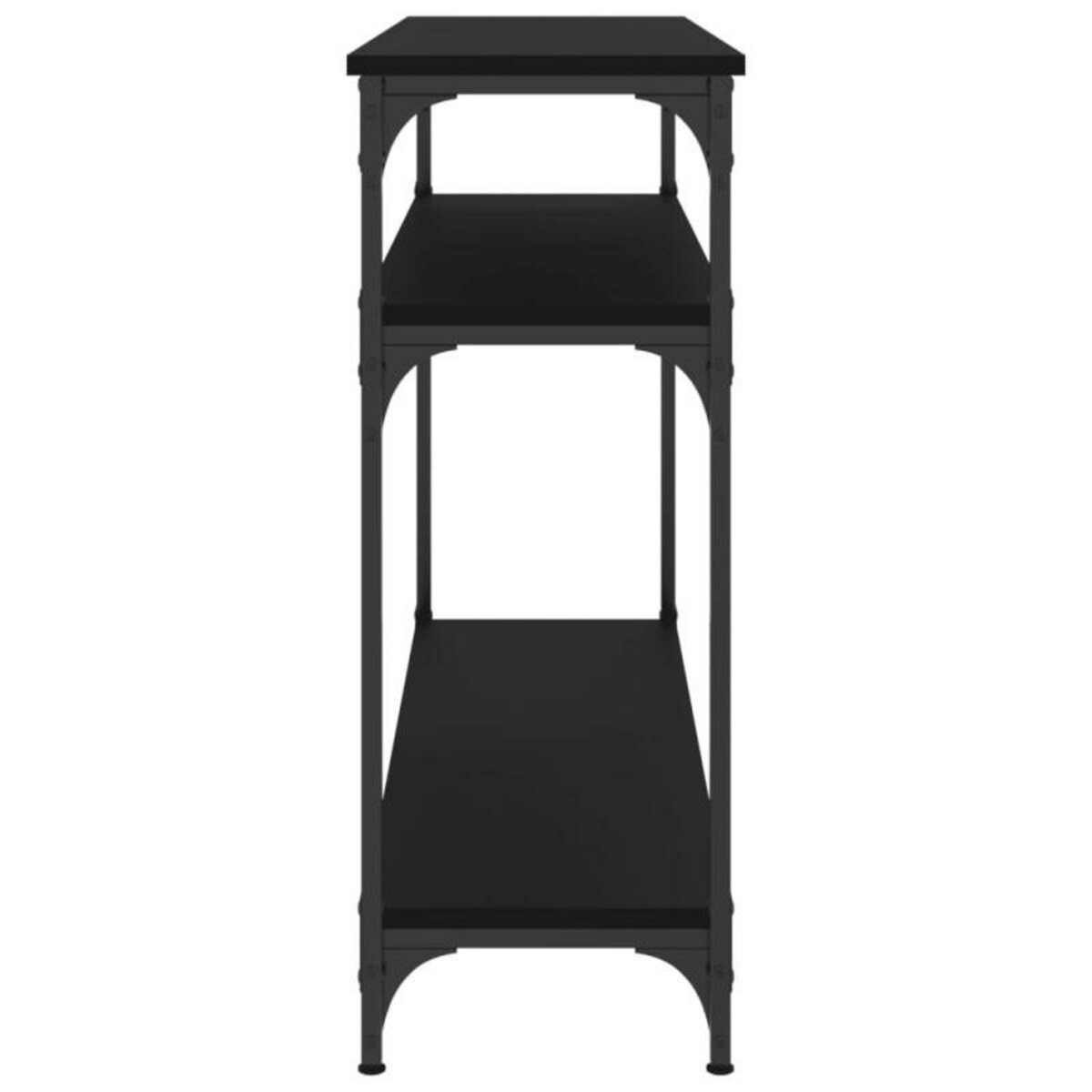 VIDAXL Table console noir 100x29x75 cm bois d ingénierie