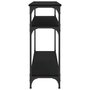 Voir la diapositive 5 : VIDAXL Table console noir 100x29x75 cm bois d ingénierie