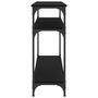 Voir la diapositive 5 : VIDAXL Table console noir 100x29x75 cm bois d ingénierie