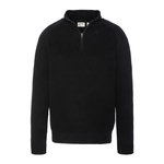 Schott Pull 1/4 zip Noir Homme Schott Plali. Coloris disponibles : Noir