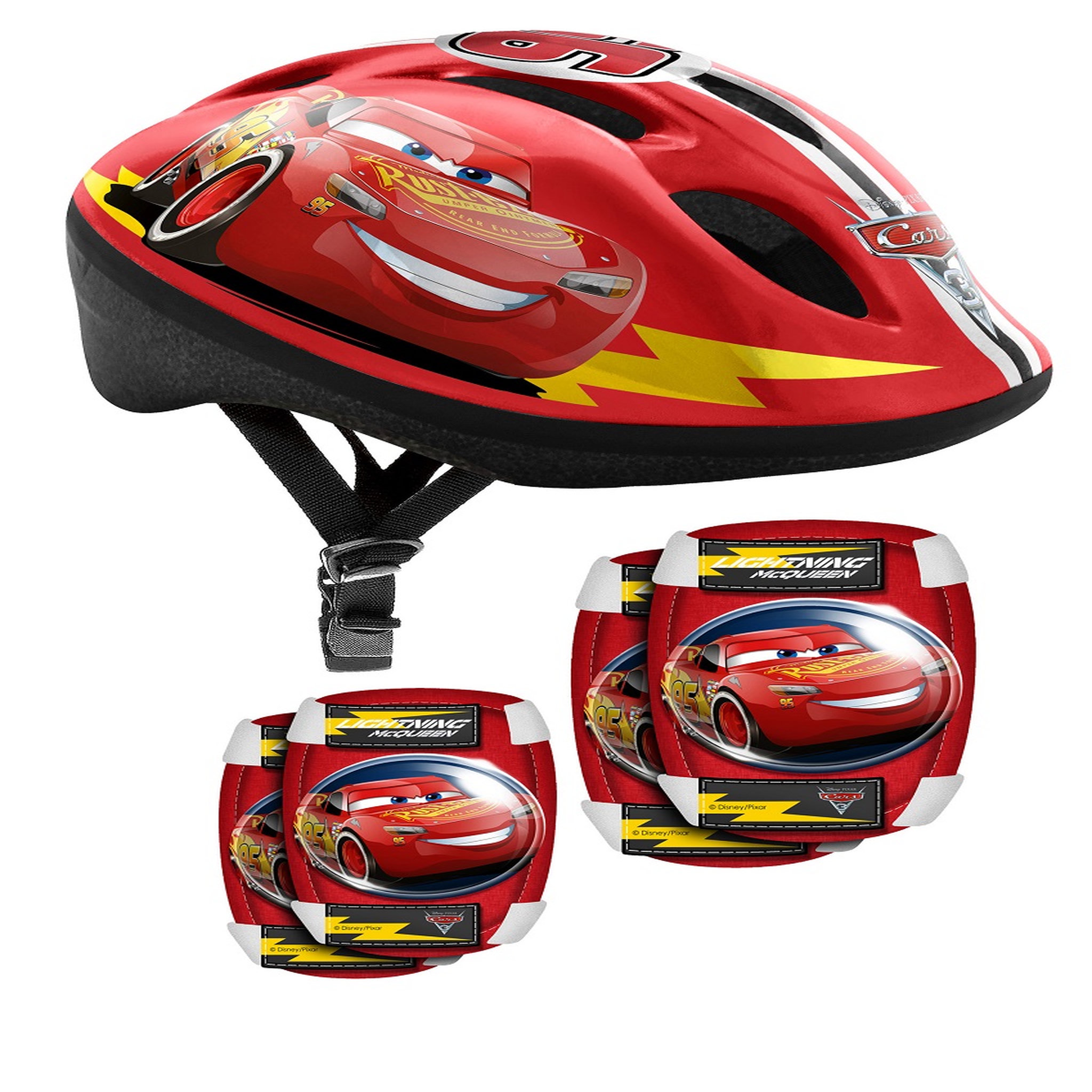 CARS Pack Casque + Coudières + Genouillères CARS