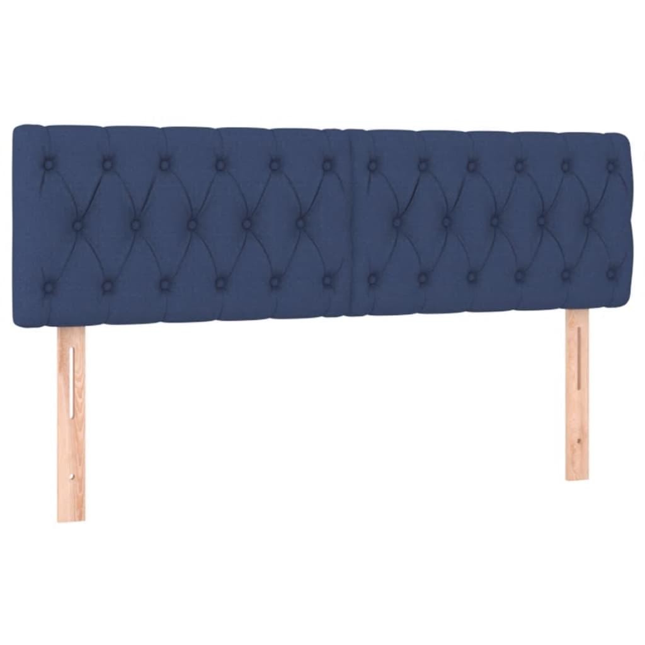 Voir la diapositive 4 : VIDAXL Tete de lit a LED Bleu 144x7x78/88 cm Tissu