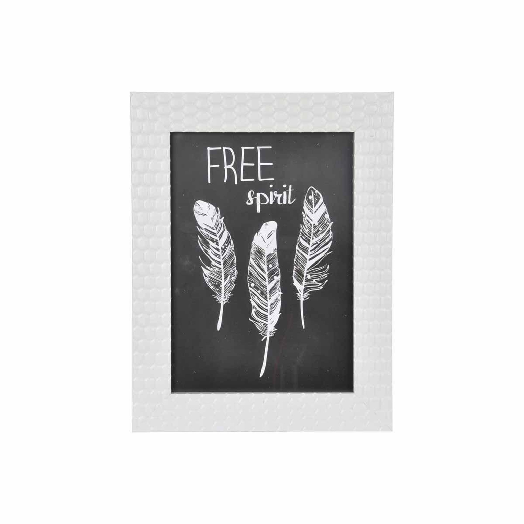 Voir la diapositive 2 : HOMEA Cadre photo déco  nid d'abeilles  13x18cm blanc