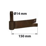 CENTRALE BRICO Gond à sceller renforcé D14 35X4 L140 acier noir pré-peint