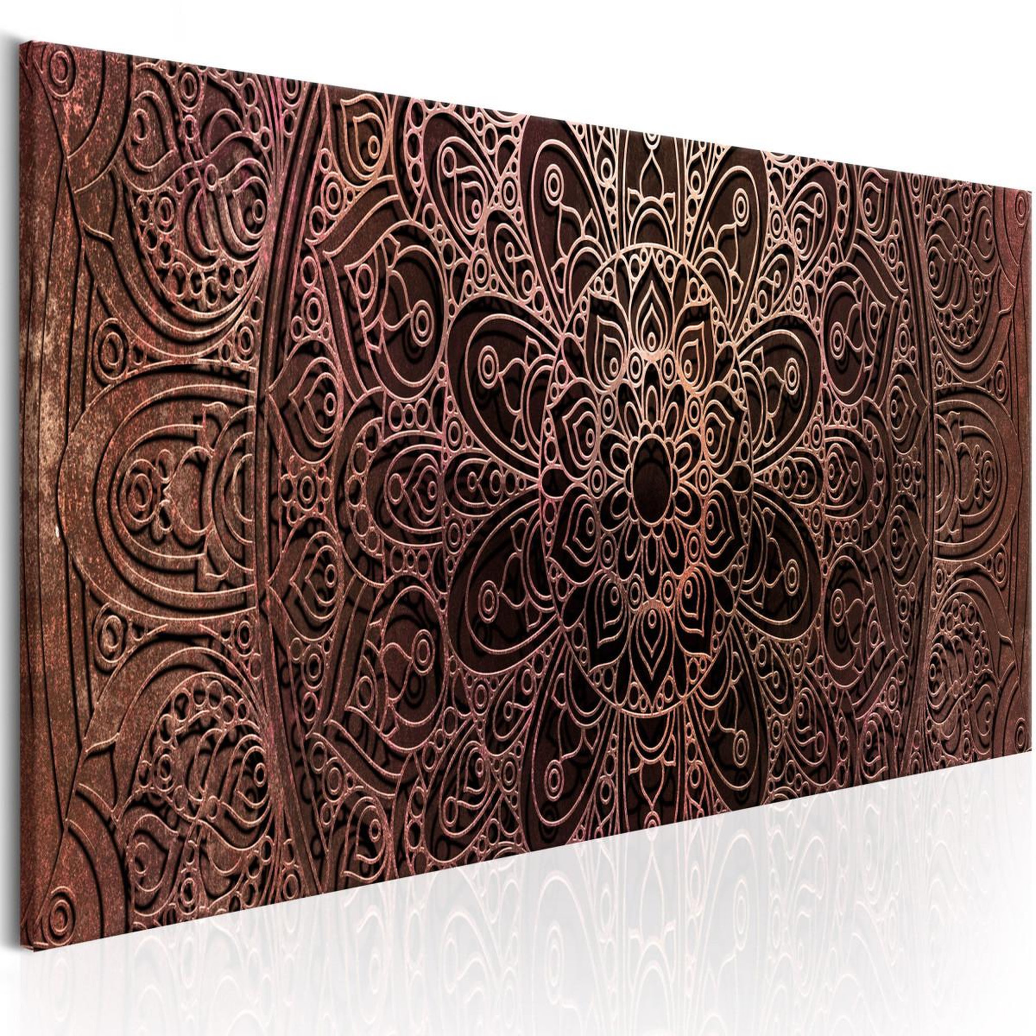 Paris Prix Tableau imprimé  mandala : amber silence. Coloris disponibles : Multicolore