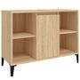 Voir la diapositive 2 : VIDAXL Meuble d'evier chene sonoma 80x33x60 cm bois d'ingenierie