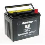 ARNOLD Batterie AZ106 - AGM U1R-280 SLA pour tracteur tondeuse, + terminal droite