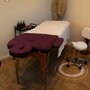 VIVEZEN Table de massage pliante 3 zones en bois avec panneau Reiki + Accessoires et housse de transport