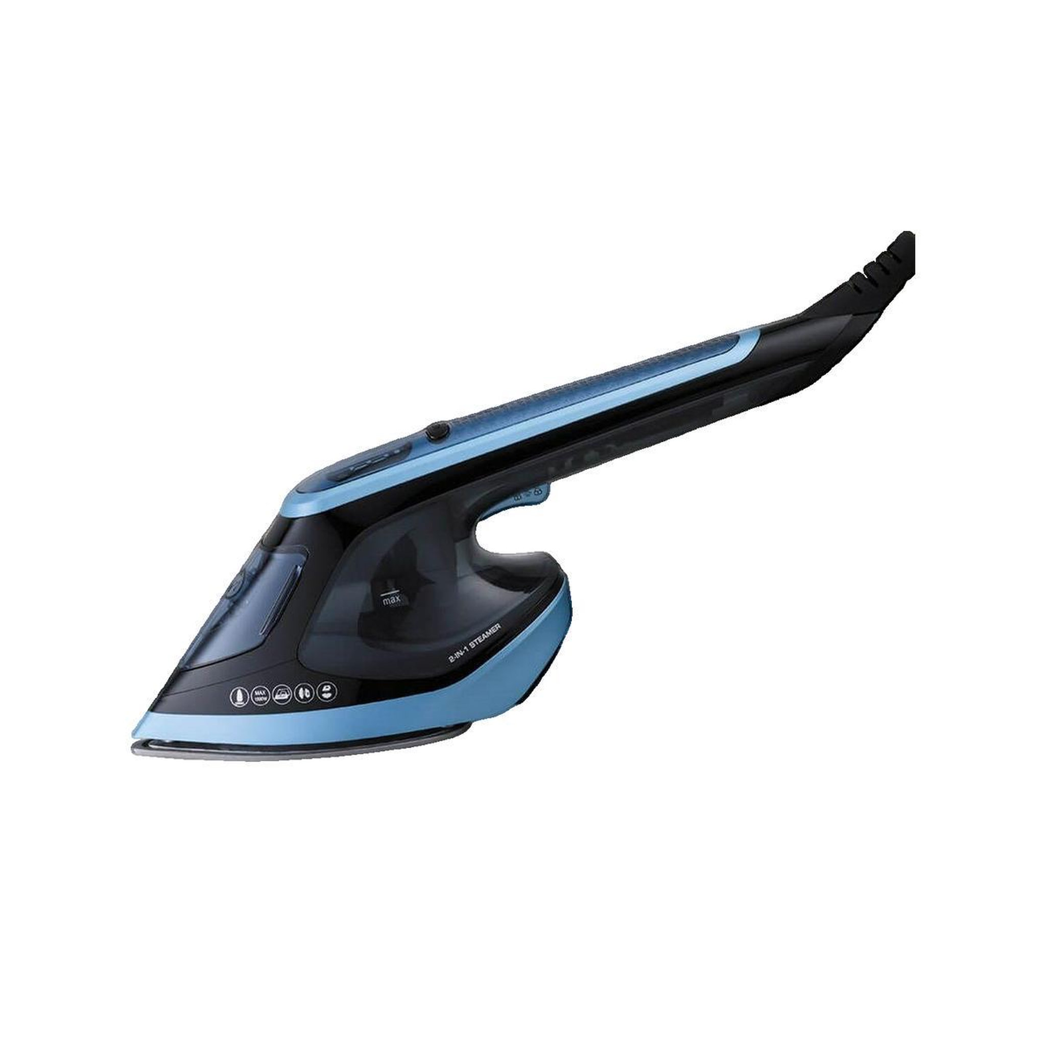 Voir la diapositive 3 : HELLO MAESTRO Défroisseur vapeur vertical Maestro MR-315C noir et bleu