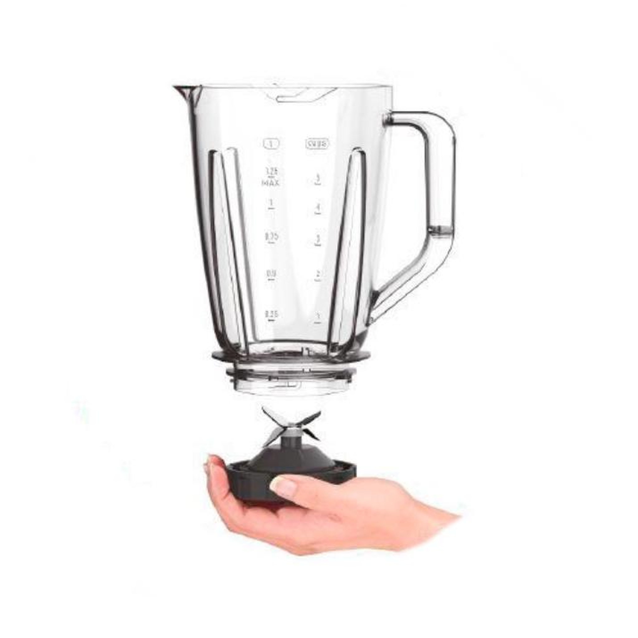 Voir la diapositive 2 : MOULINEX Blender 2l 550w rouge - lm420510
