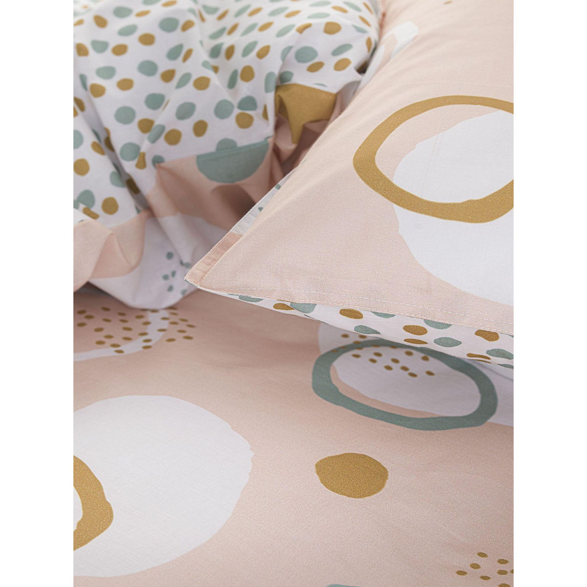 Home collection Parure housse de couette revers. 100% coton 57filssunshine